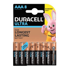 Аккумуляторы и батарейки - Батарейки щелочные Duracell Ultra Power ААА 1.5V LR03 8 шт (5000394063488b)