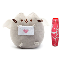 Подушки - Комплект М'яка іграшка кіт з листом Pusheen cat і Антистрес іграшка Mokuru (vol-725)