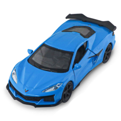 Автомодели - Автомодель TechnoDrive Chevrolet Corvette Z06 2023 светло-голубой (250383W/2)