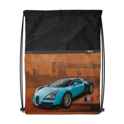 Рюкзаки та сумки - Рюкзак-сумка для одягу та взуття 4Profi "Supercar series" 43х33 Чорний із золотистим 46297 (000003469)