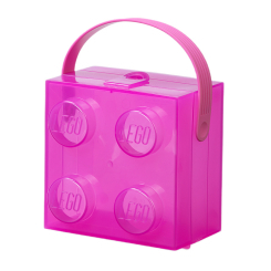 Боксы для игрушек - Бокс для хранения с ручкой LEGO Lifestyle Кирпич прозрачно-фиолетовый (40240009)