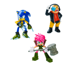 Фигурки персонажей - Набор игровых фигурок Sonic Prime Доктор Не, Соник, Эми (SON2020B)