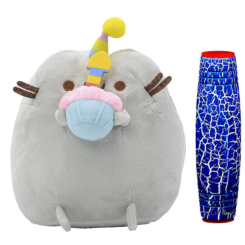Подушки - Комплект М'яка іграшка кіт з кексом Pusheen cat та Антистрес іграшка Mokuru (vol-722)