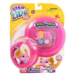 Інтерактивні фігурки - Інтерактивна іграшка Little Live Pets Мишеня Вафелька із колесом (28194)