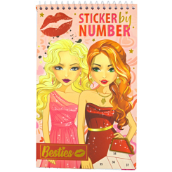 Набори для творчості - Стікербук Besties Fashion за номерами (961036)