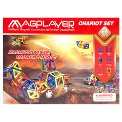 Магнітні конструктори - Конструктор Magplayer Магнітний набір 66 елементів (MPA-66)