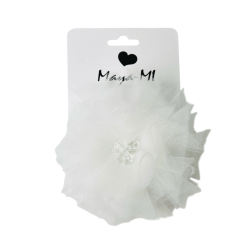 Біжутерія та аксесуари - Заколка Мауа-МІ Пушинка молочна (0199-0067-1-1) Біжутерія та аксесуари - Заколка Мауа-МІ Пушинка молочна (0199-0067-1-1)