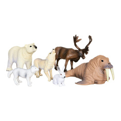 Фигурки животных - Обучающий игровой набор с QR-картой Wenno Животные Арктики (WAC1701)