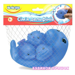 Іграшки для ванни - Іграшка для ванни Сім'я Дельфінів BeBeLino (57092)
