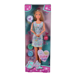 Куклы - Кукла Steffi & Evi Love Штеффи с животным в голубом платье (5733628/2)