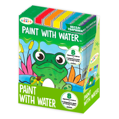 Товари для малювання - Водні розмальовки Let's Craft Тварини з палітрою та пензликом (PWW002)