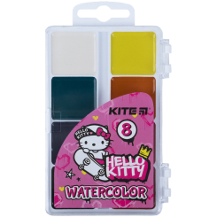 Канцтовары - Краски акварельные Kite Hello Kitty 8 цветов (HK21-065)
