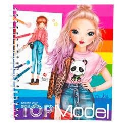 Товари для малювання - Книга для розфарбовування Top Model Дизайн одягу (045028)