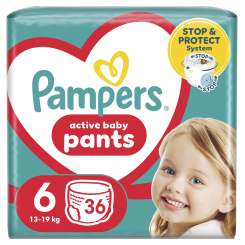 Товары по уходу - Подгузники-трусики Pampers Active baby Giant 13-19 кг 36 шт (8006540069028) Товары по уходу - Подгузники-трусики Pampers Active baby Giant 13-19 кг 36 шт (8006540069028)