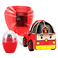 Фигурки персонажей - Маленькая машинка в яйце Robocar Poli Рой 2.8 см (83290)
