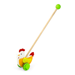 Розвивальні іграшки - Іграшка-каталка Viga Toys Курка (50964) Розвивальні іграшки - Іграшка-каталка Viga Toys Курка (50964)