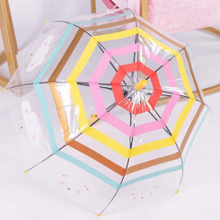 Зонты и дождевики - Детский зонт-трость RST RST044A Облака Yellow (7014-27220a)