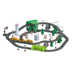 Залізниці та потяги - Ігровий набір Otamanko Мандрівний експрес Помаранчевий 98 деталей (532.03.20)