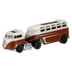 Автотреки, паркинги и гаражи - Грузовик-трейлер Custom Volkswagen Hauler brown Hot Wheels (BFM60/CGJ44)