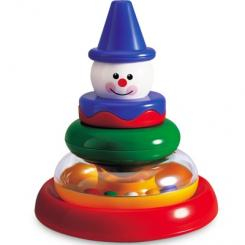 Развивающие игрушки - Пирамидка клоун круглая Tolo Toys (89370)