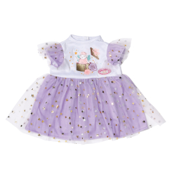 Одяг та аксесуари - Одяг для ляльки Baby Annabell Бузкова сукня (710296)