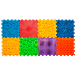 Розвивальні килимки - Масажний килимок Ortek Мікс Пазли 8 елементів (4820264130031)