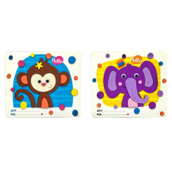 Наборы для творчества - Набор для творчества Apli Krapli Обезьянка и слоник (4820198701895)