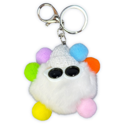 Брелоки - Брелок Тискуни білий 8 см (MYK005)