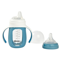 Товары по уходу - Поильник Beaba учебный стеклянный синий (913519)