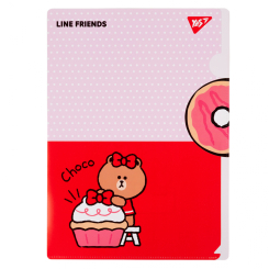 Канцтовары - Папка-уголок Yes Line Friends Choco (492111)