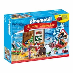 Іграшкові набори - Набір Playmobil Різдвяний календар Майстерня Санти зі світловим ефектом (6333865)