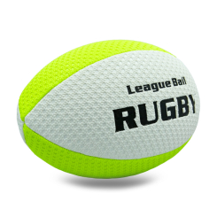 Спортивні активні ігри - М'яч для регбі RUGBY Liga ball SP-Sport RG-0391 №9 Білий-Салатовий (RG-0391_Белый-салатовый)