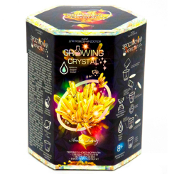 Наукові ігри, фокуси та досліди - Набір для дослідів Danko toys Growing crystal Бурштин (GRK-01-07U)