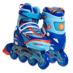 Ролики детские - Роликовые коньки раздвижные Candy Z-5104 Zelart 35-38 Сине-оранжевый (60363088) (4000043944)