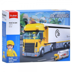 Конструкторы с уникальными деталями - Конструктор Sluban Городская серия Грузовик 269 деталей (M38-B1289) Конструкторы с уникальными деталями - Конструктор Sluban Городская серия Грузовик 269 деталей (M38-B1289)