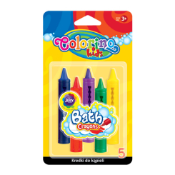 Канцтовары - Мел Colorino 5 цветов для рисования в ванной (67300PTR)