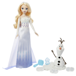 Куклы - Игровой набор Disney Frozen Эльза и Олаф Лепим снежки (HYH10)