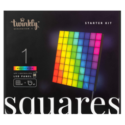 Мебель для геймеров - ​Панель Smart LED Twinkly Squares 1 Starter RGB IP20 16х16см USB-C (TWQ064STW-01-BUSB)