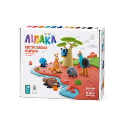 Наборы для лепки - Набор пластилина Ліпака Австралийские животные (15027-UA01)