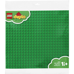 Конструктори LEGO - Конструктор LEGO DUPLO Велика зелена будiвельна пластина (38х38) (2304)