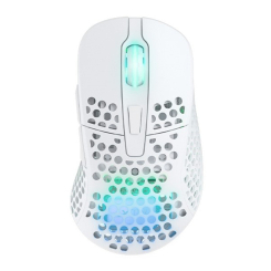 Клавіатура і миші - Мишка Cherry Xtrfy M4 WL/USB-A RGB білий (M4W-RGB-WHITE)