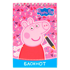 Канцтовари - Блокнот Перо Свинка Пеппа 64 стор м'яка палітурка (118713)