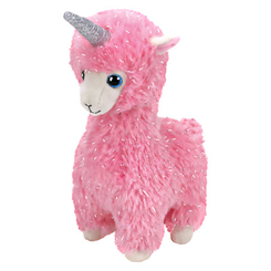 М’які тварини - М'яка іграшка TY Beanie Babies Рожева лама-єдиноріг Lana (36282)