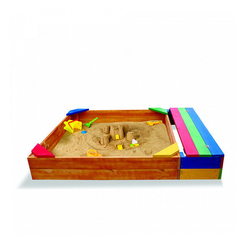 Игровые комплексы, качели, горки - Детская песочница SportBaby с ящиком для инструментов 180х145х24 (Песочница - 6)