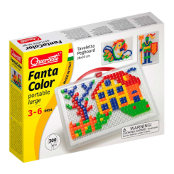 Мозаика - Мозаика Quercetti квадратные и треугольные фишки 300 шт (0954-Q) ( 0954-Q)