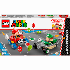 Конструктори LEGO - Конструктор LEGO Super Mario Mario Kart – Baby Mario vs. Baby Luigi (72034)