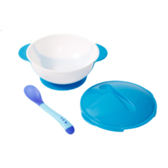 Товары по уходу - Тарелка Lindo с крышкой голубая (4890210500508) Товары по уходу - Тарелка Lindo с крышкой голубая (4890210500508)