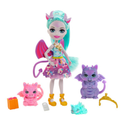 Куклы - Кукольный набор Enchantimals Royal Семья драконицы Дианы (GYJ09)
