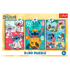 Пазли - Пазли Trefl Lilo and Stitch Світ Cтіча 3 в 1 (34885)