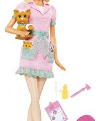 Ляльки - Лялька Ветеринарний лікар Barbie В рожевому (РР4228)